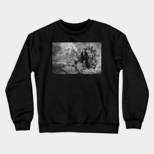 Universally Monstrous Crewneck Sweatshirt by Ostrander